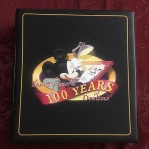 Disney’s 100 Years of Dreams Pin Binder with 50 Pins